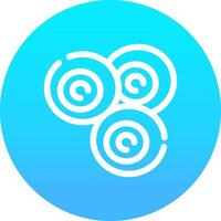 Line blue Gradient Circle Design vector