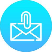 Attach File Email Creative Icon Design vector