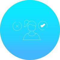 Conflicting Thoughts Creative Icon Design vector