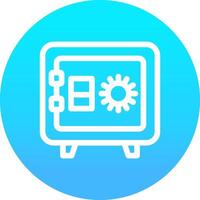 Safe Box Creative Icon Design vector