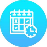 Schedule Creative Icon Design vector