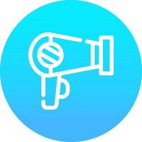 Hair Dryer Creative Icon Design vector