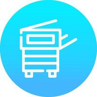 Copy Machine Creative Icon Design vector