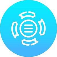 Circle Arrow Process Creative Icon Design vector