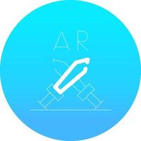 Ar Fighting Creative Icon Design vector