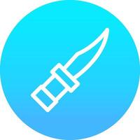 Police Knife Creative Icon Design vector