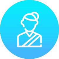 Gymnast Creative Icon Design vector