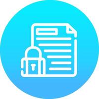 Confidential Project Creative Icon Design vector