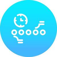 Circle Accent Timeline Creative Icon Design vector