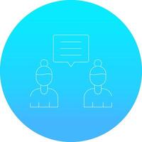 Discuss Creative Icon Design vector