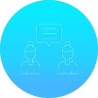 Discuss Creative Icon Design vector