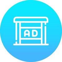 Shelter Ad Creative Icon Design vector