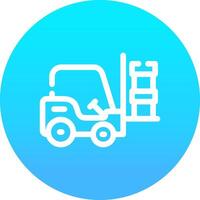 Forklift Creative Icon Design vector