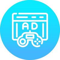 Game Ads Creative Icon Design vector