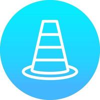 Traffic Cone Creative Icon Design vector