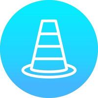 Traffic Cone Creative Icon Design vector