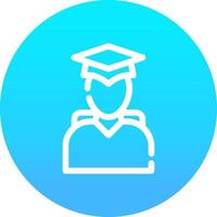 Student Creative Icon Design vector