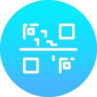 diseño de icono creativo de código qr vector