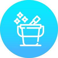 Bucket Creative Icon Design vector