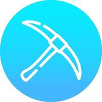 Pickaxe Creative Icon Design vector