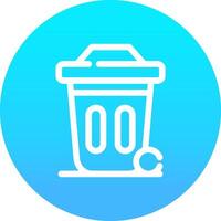 Dustbin Creative Icon Design vector