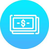 Banknotes Creative Icon Design vector