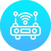 Wifi Router Creative Icon Design vector