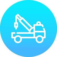 Tow Truck Creative Icon Design vector