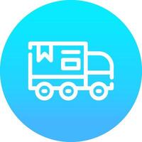 Delivery Truck Creative Icon Design vector