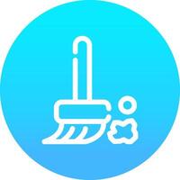 Broom Creative Icon Design vector