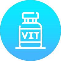 diseño de icono creativo de vitaminas vector