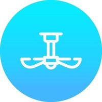 Ceiling Fan Creative Icon Design vector