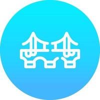 Bridge Creative Icon Design vector