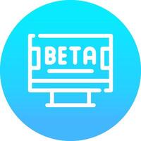 Beta Creative Icon Design vector