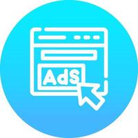 Line blue Gradient Circle Design vector