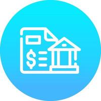 Bank Statement Creative Icon Design vector