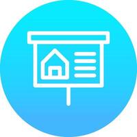 Property Presentation Creative Icon Design vector