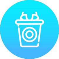 Waste Creative Icon Design vector