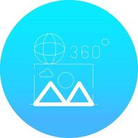 360 Image Creative Icon Design vector