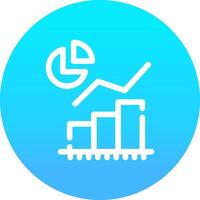 Statistical Analysis Creative Icon Design vector