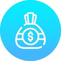 Money Bag Creative Icon Design vector