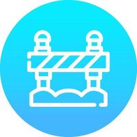 Road Block Creative Icon Design vector