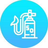 Oxygen Mask Creative Icon Design vector