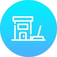 Apartment Cleaning Creative Icon Design vector