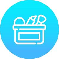 diseño de icono creativo de bolsa de maquillaje vector