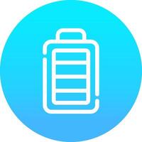 Full Battery Creative Icon Design vector