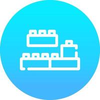 Blocks Creative Icon Design vector