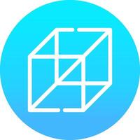 3d Cube Creative Icon Design vector