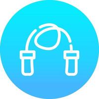 Skipping Rope Creative Icon Design vector