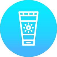 Sunscreen Creative Icon Design vector